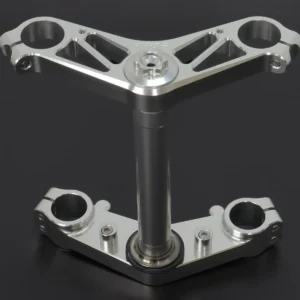 Triple Clamp Set, CNC Silver, Ninja 150SS/Victor150