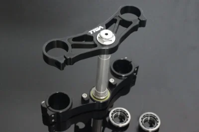 Triple Clamp Set, CNC Black, CBR1000RR Forks to fit MC28