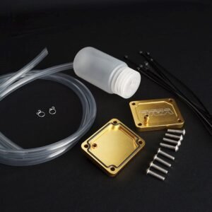 Exhaust Valve Covers, Pair, RGV250/Aprilia RS250 (Gold)