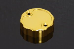 Brake Reservoir Cap, CNC, Gold, Nissin