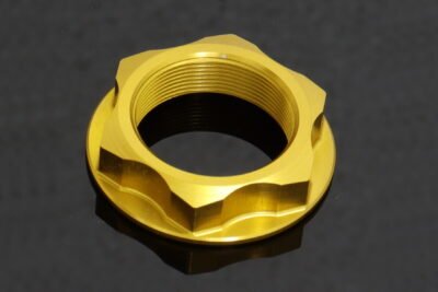 Top Triple Clamp Nut, Gold, GSXR (M28x1)