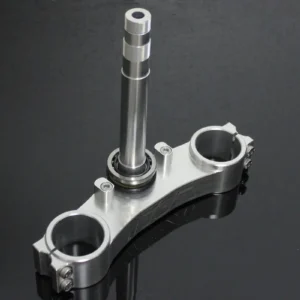Triple Clamp Set, CNC, 3D, Silver, NC35 Forks to fit NSR250 MC18