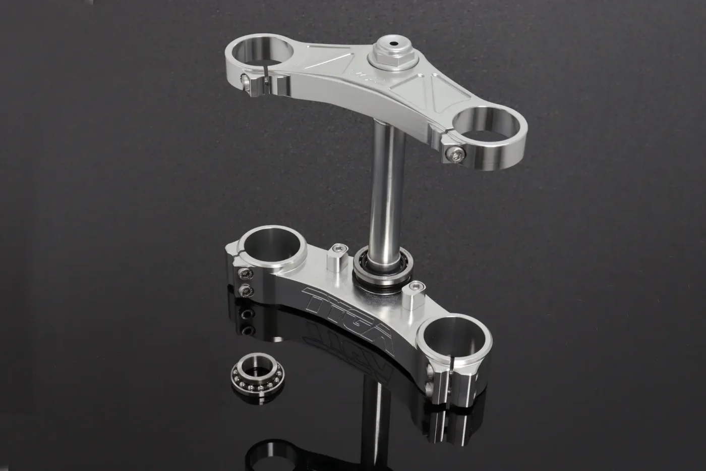 Triple Clamp Set, 3D, CNC Silver, CBR1000RR to fit MC21/MC28