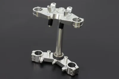 Triple Clamp Set, CNC Silver, Ninja150R/Victor150 (No Handlebar Clamp)
