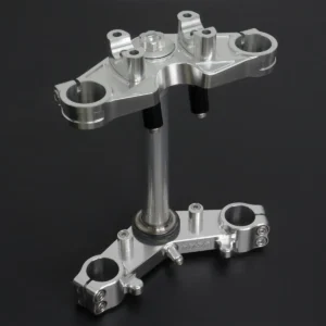 Triple Clamp Set, CNC Silver, Ninja150R/Victor150 (No Handlebar Clamp)