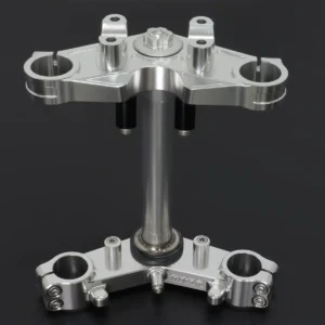 Triple Clamp Set, CNC Silver, Ninja150R/Victor150 (No Handlebar Clamp)