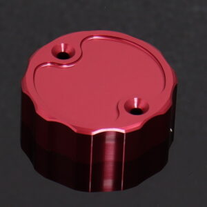 Brake Reservoir Cap, CNC, Red, Nissin