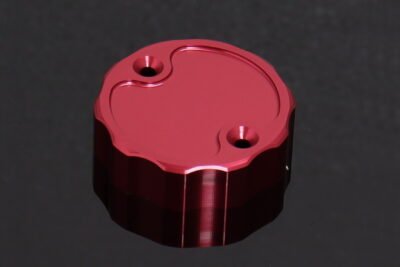 Brake Reservoir Cap, CNC, Red, Nissin