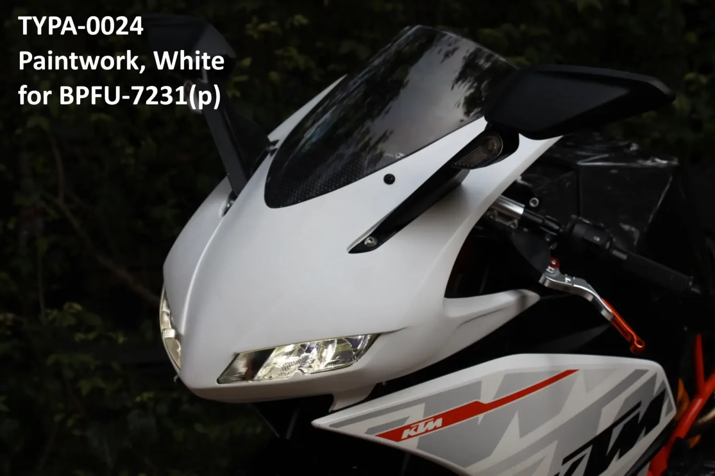 Paintwork, White or Black for BPFU-7231(p)