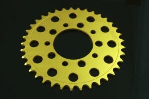 Sprocket, Rear, 44T, #520, Aluminium, (Gold)