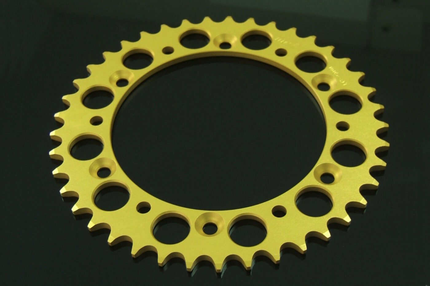 Sprocket, Rear, 43T, #520, Aluminium, (Gold)
