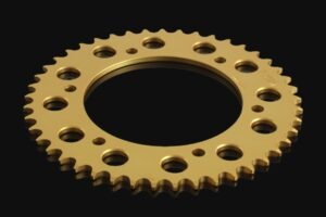 Sprocket, Rear, 42T, Aluminium, (Gold) #520 Conversion