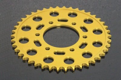 Sprocket, Rear, 38T, #520, Aluminium, (Gold)