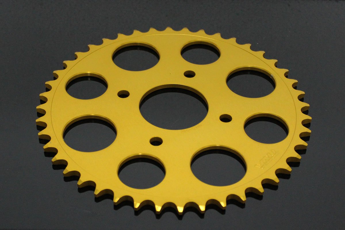 Sprocket, Rear, 45T, #520, Aluminium, (Gold),