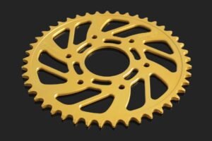 Sprocket, Rear, 46T, #520, Aluminium, (Gold),