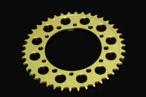 Sprocket, Rear, 42T, #520, Aluminium, (Gold)
