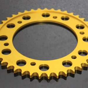 Sprocket, Rear, 43T, #525, Aluminium, (Gold)