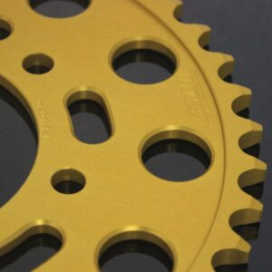 Sprocket, Rear, 40T, #525, Aluminium, (Gold)