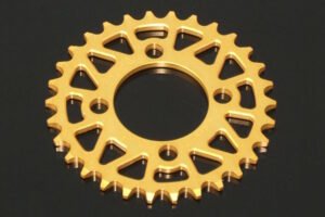 Sprocket, Rear, 30T, #420, Stock, Aluminium, (Gold), KSR110