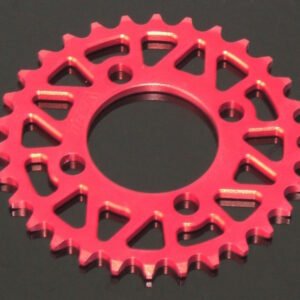 Sprocket, Rear, 30T, #420, Stock, Aluminium, (Red), KSR110