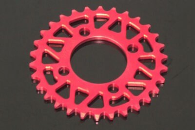 Sprocket, Rear, 30T, #420, Stock, Aluminium, (Red), KSR110