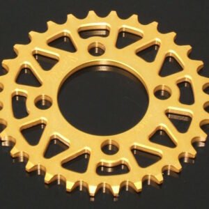 Sprocket, Rear, 31T, #420, Stock, Aluminium, (Gold), KSR110