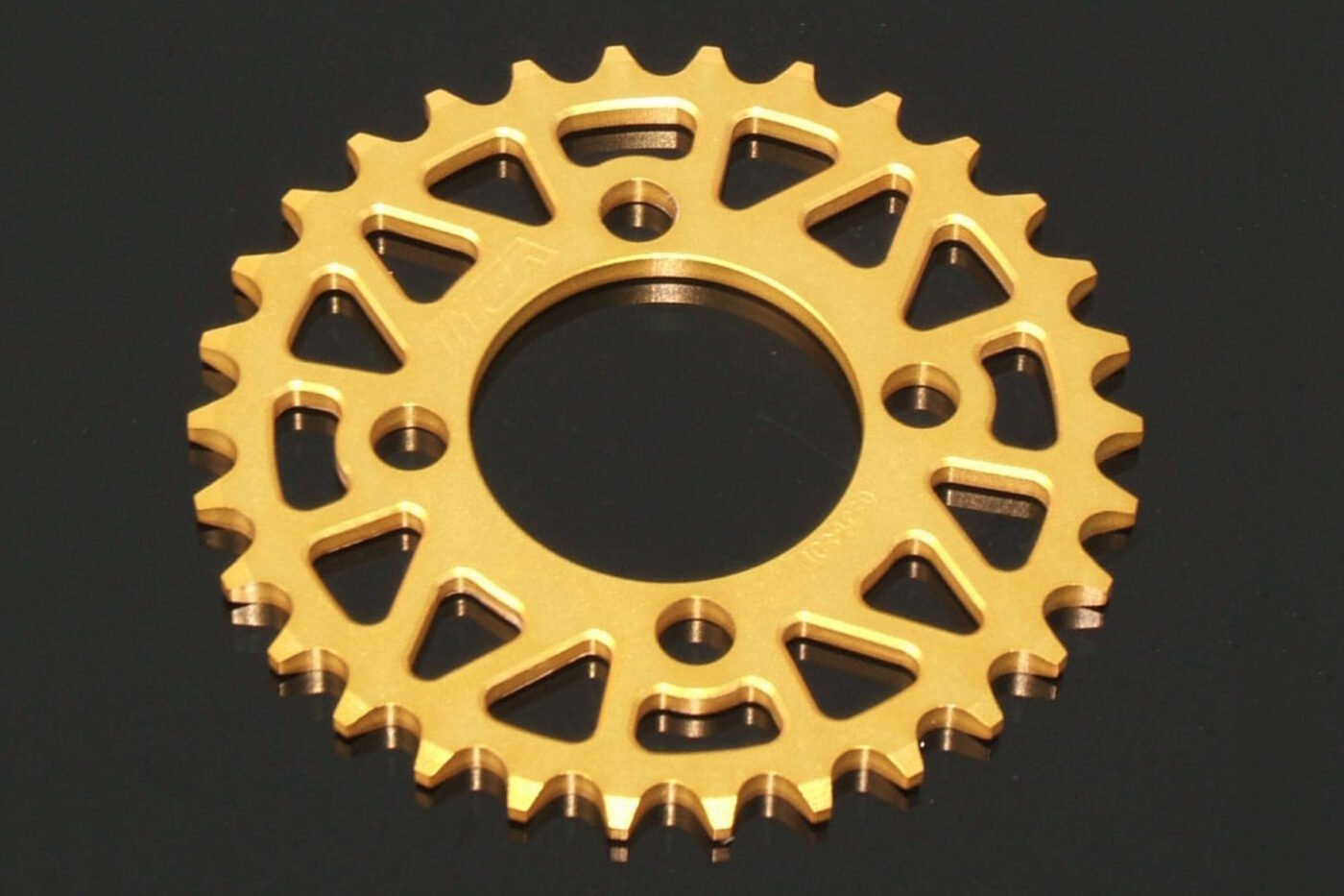 Sprocket, Rear, 32T, #420, Stock, Aluminium, (Gold), KSR110