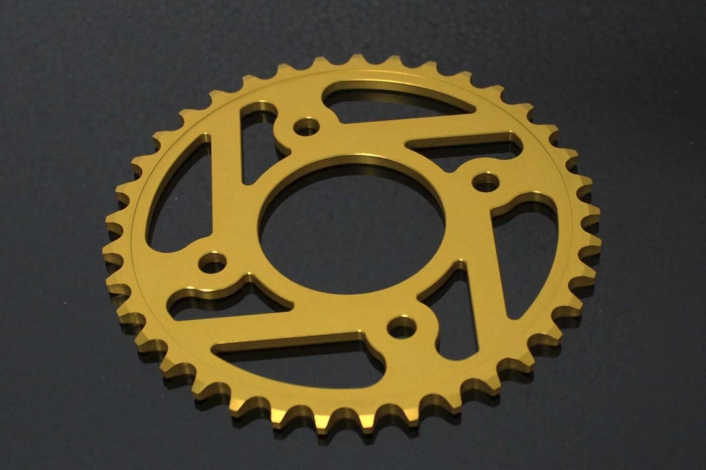 Sprocket, Rear, 37T, #420, Aluminium, (Gold)