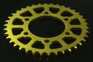 Sprocket, Rear, 40T, #418, Aluminium, (Gold)