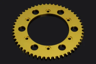 Sprocket, Rear 54T, #428, Aluminium, (Gold)