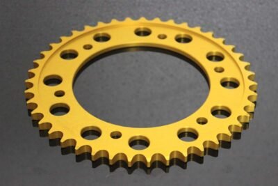Sprocket, Rear, 42T, #530, Aluminium, (Gold)