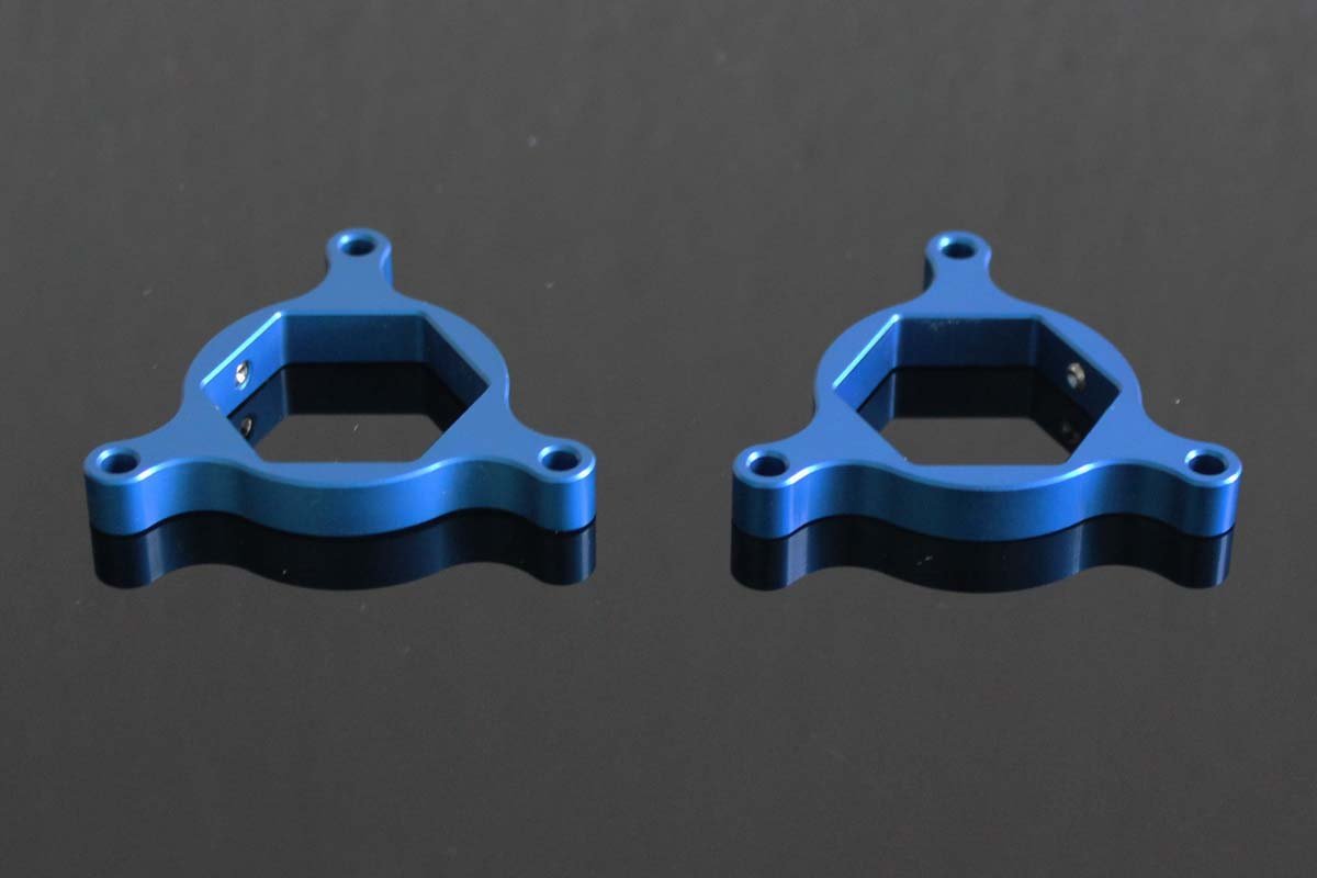 Front Fork Preload Adjuster 22mm., Blue