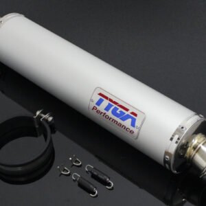 Silencer, Aluminium, Round, 2 Inch x 450 mm., Assy.