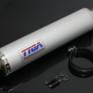 Silencer, Aluminium, Round, 2 Inch x 450 mm., Assy.