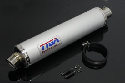 Silencer, Aluminium, Round, 2 Inch x 450 mm., Assy.