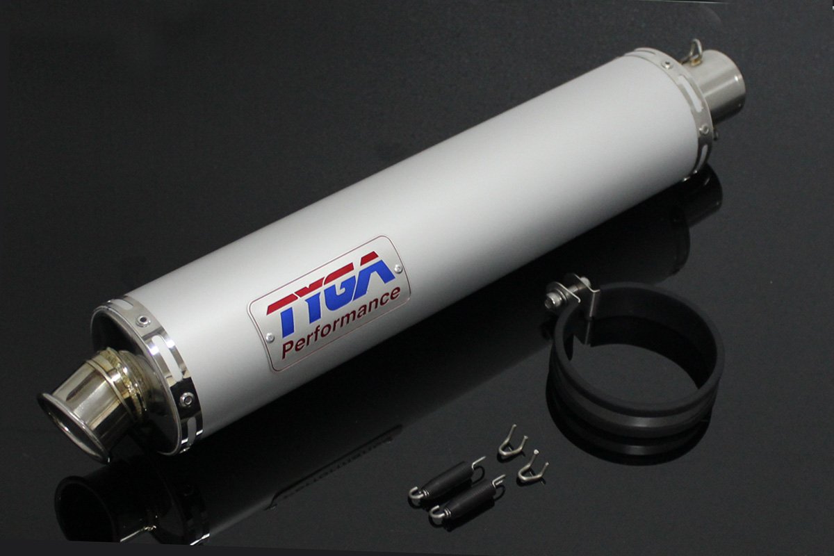 Silencer, Aluminium, Round, 2 Inch x 450 mm., Assy.