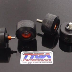 Axle Slider Kit, (Orange/Black) KTM RC and Duke Series