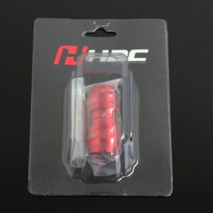 Handlebar End Weight, Red, Pair