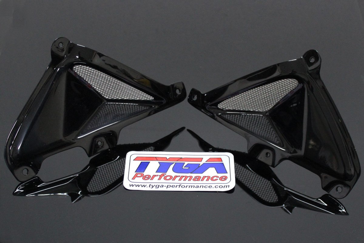 Tank Shrouds, With Duct and Grille, Pair, GRP, MSX125 Grom. Asteroid Black