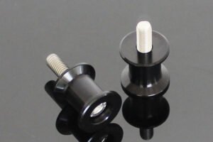 Rear Stand Bobbins, Black, M10x1.25, Assy.