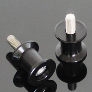 Rear Stand Bobbins, Black, M10x1.25, Assy.