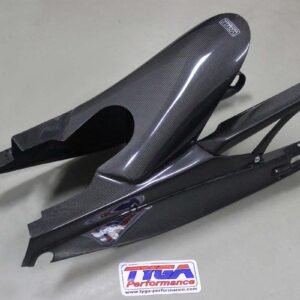 Rear Hugger/Chain Guard/SwingArm Cover Assembly, Carbon, KTM Duke and RC 125/200/250/390