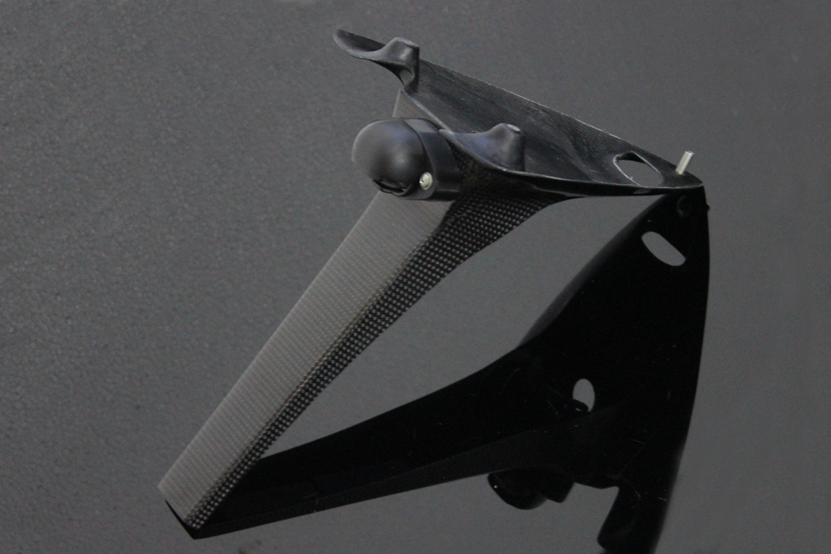 Registration/License Plate Holder, Carbon, Assy.