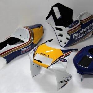Kit, Bodywork, GRP, stock shape, with Carbon tank, NSR250 MC28, Painted Rothmans