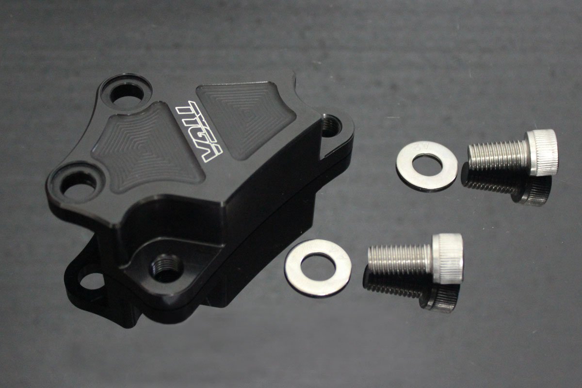 Bracket, Front Brake, 40 mm Brembo Conversion, Black, Yamaha R25/R3/MT25/MT03 (14-18)