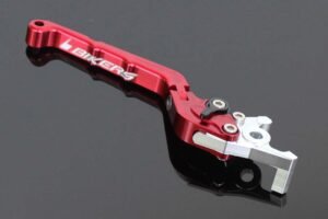 Brake Lever CNC, Red, Flip Up Type.