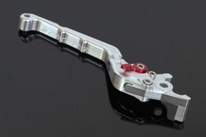 Brake Lever CNC, Silver, Flip Up Type.