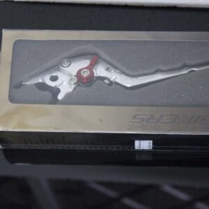 Brake Lever CNC, Silver, Flip Up Type.