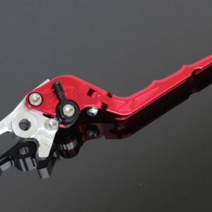 Brake Lever CNC, Red, Flip Up Type.