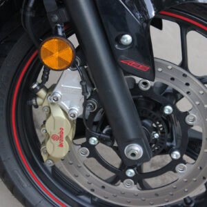 Bracket, Front Brake, 40 mm Brembo Conversion, Black, Yamaha R25/R3/MT25/MT03 (14-18)